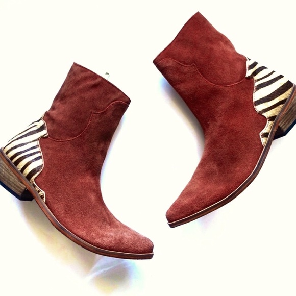 Free People Last Outlaw Calf Hair Ankle Boot - Picture 5 of 8